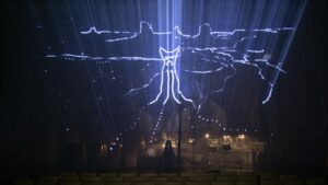 Nahasdzáán in the Glittering World - Mapping vidéo par Marc de Blanchard