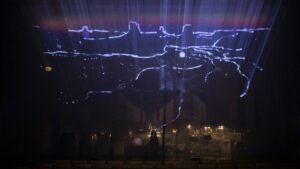 Nahasdzáán in the Glittering World - Mapping vidéo par Marc de Blanchard