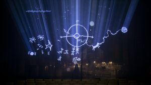 Nahasdzáán in the Glittering World - Mapping vidéo par Marc de Blanchard